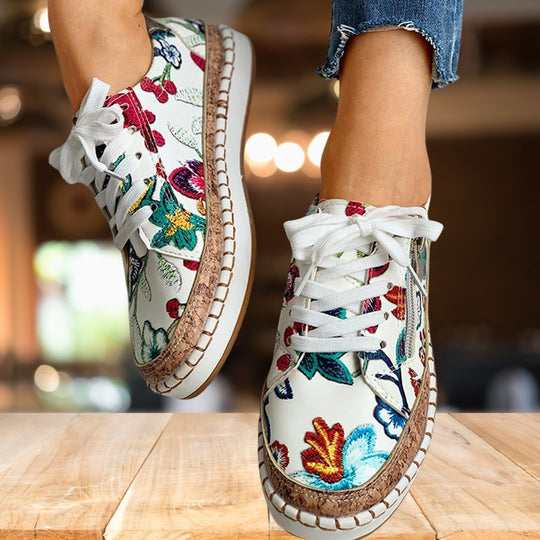 BloomStride Floral Sneakers