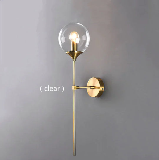 LuxeGlass Ball Wall Light