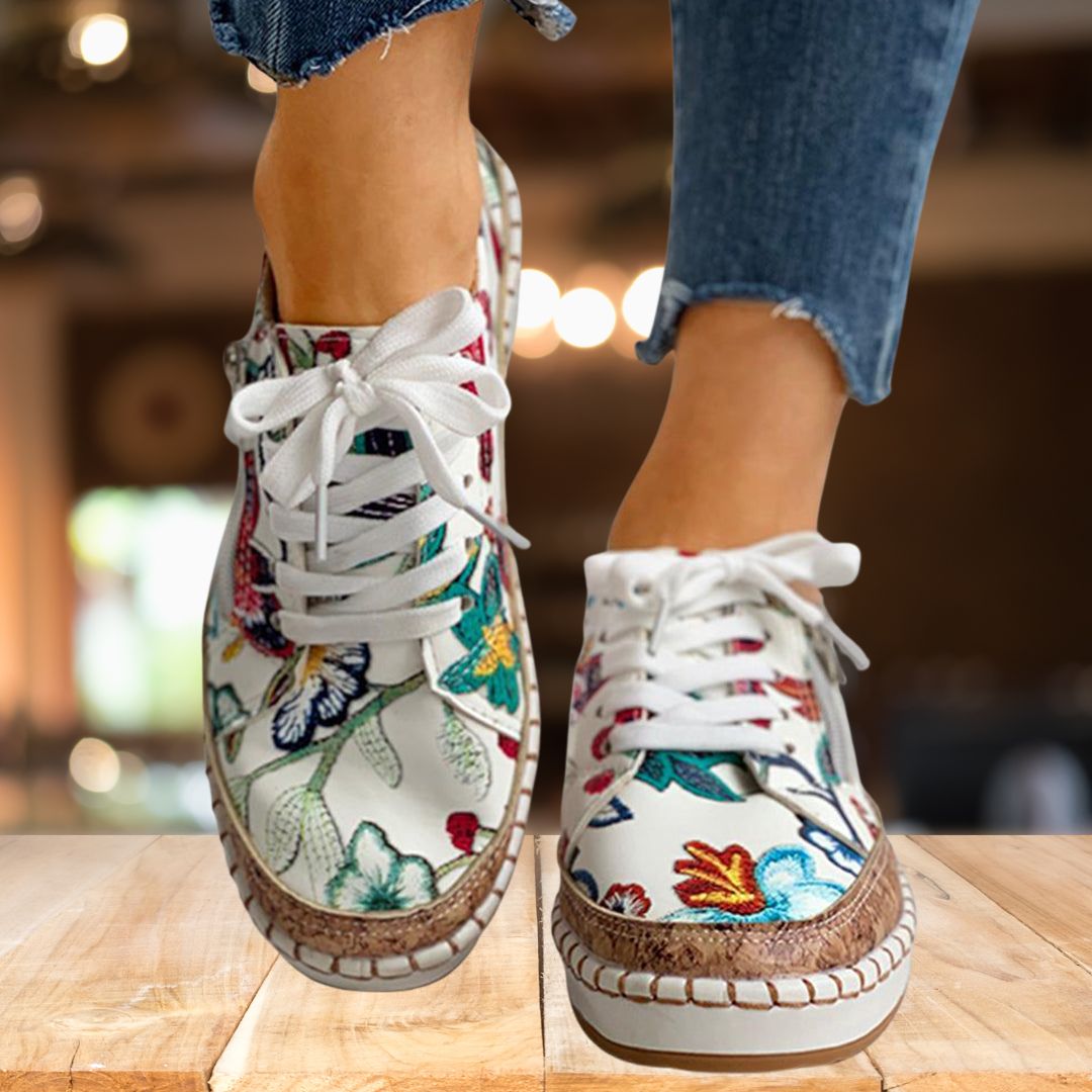 BloomStride Floral Sneakers