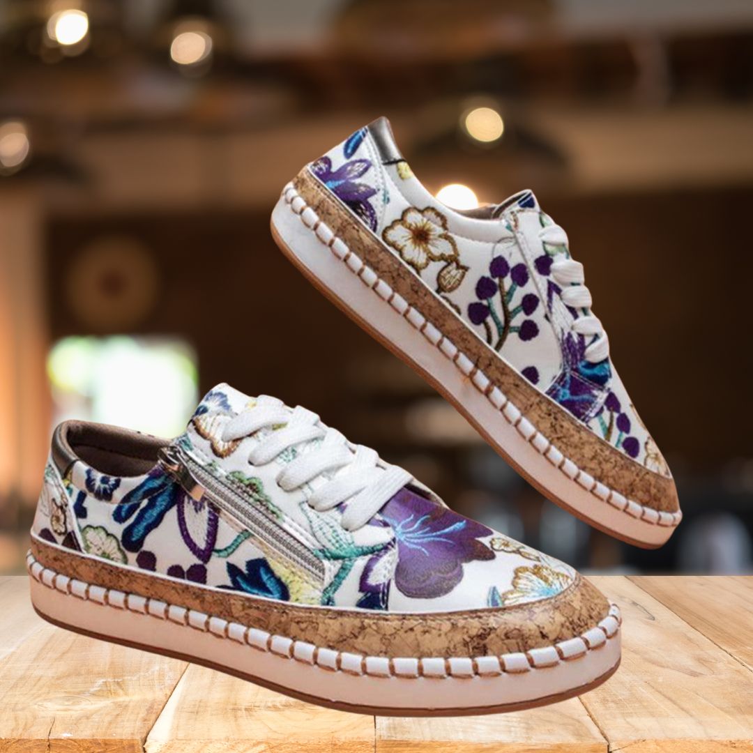 BloomStride Floral Sneakers