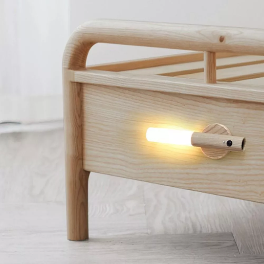 Magnetic Wooden Wall Light