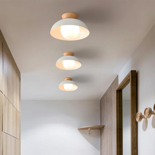 Nordic Wooden LED Ceiling Light