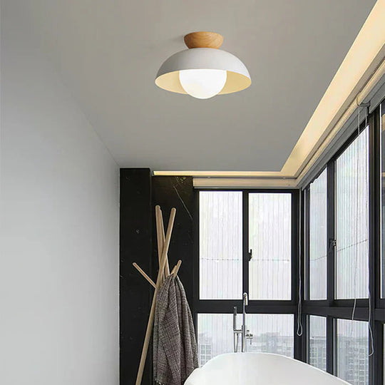 Nordic Wooden LED Ceiling Light