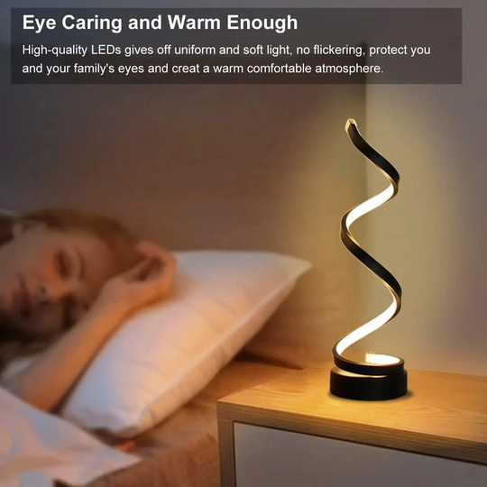 Modern Spiral Led Table Lamp