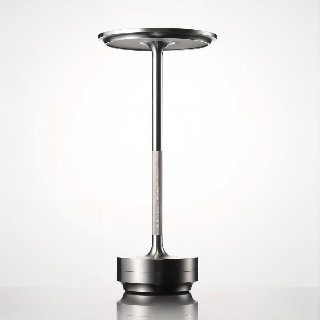 Swedish Nordic LED Table Lamp Silver