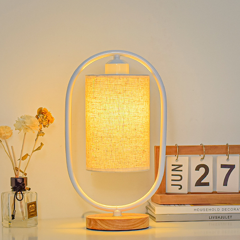 Vintage LED Wooden Table Lamp