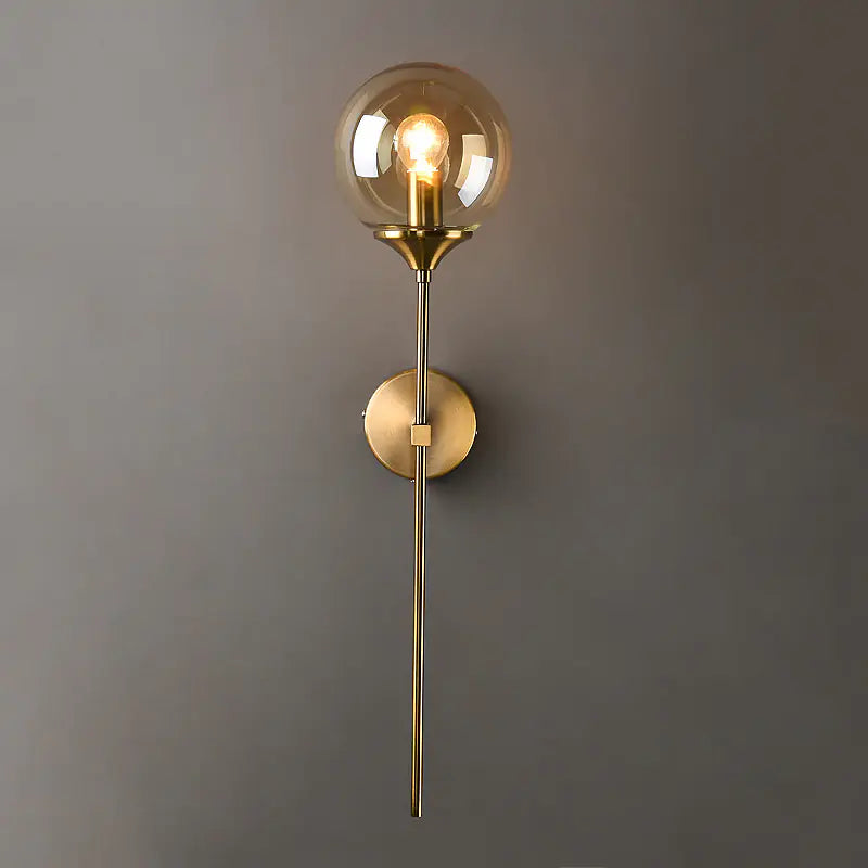 LuxeGlass Ball Wall Light