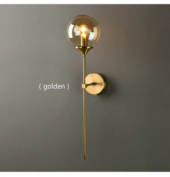 LuxeGlass Ball Wall Light